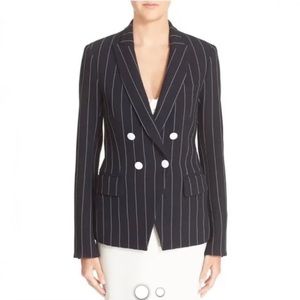 Veronica Beard Daytona Blazer BW pinstripe
